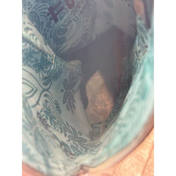 CORRAL Women's Boots Sz 8 1/2M Bronze Turquoise Overlay Snip Toe Cowgirl Western - Picture 16 of 16